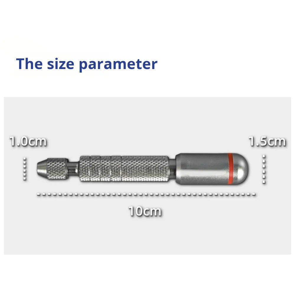 Mini Taladro Manual de Precisión con 10 Brocas – Set para Modelismo - Manualidades