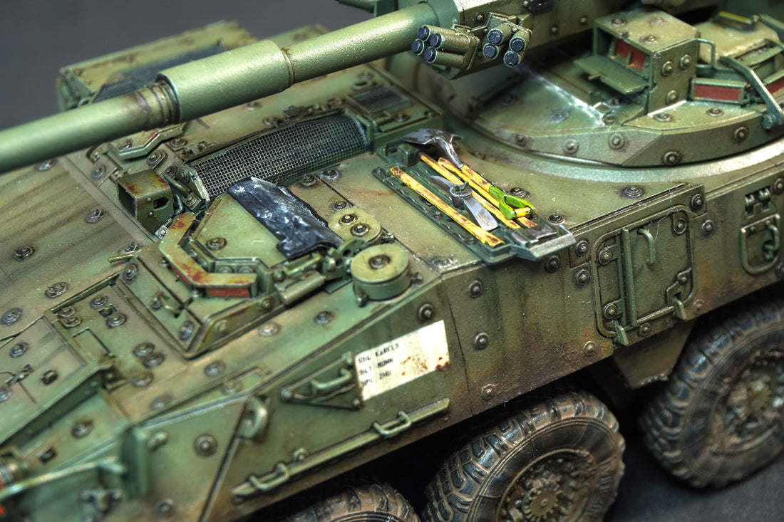 Claves de pintura y modulación: Stryker M1128 MGS (1/35)
