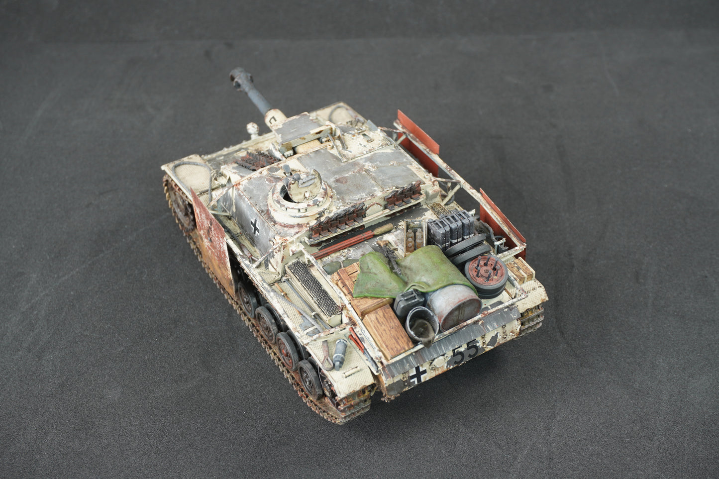 StuG III — detalle cubierta