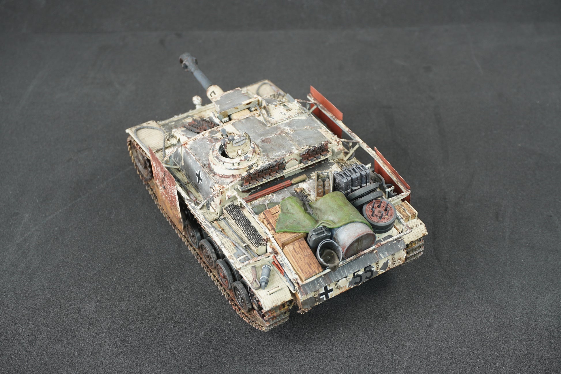 StuG III — detalle cubierta