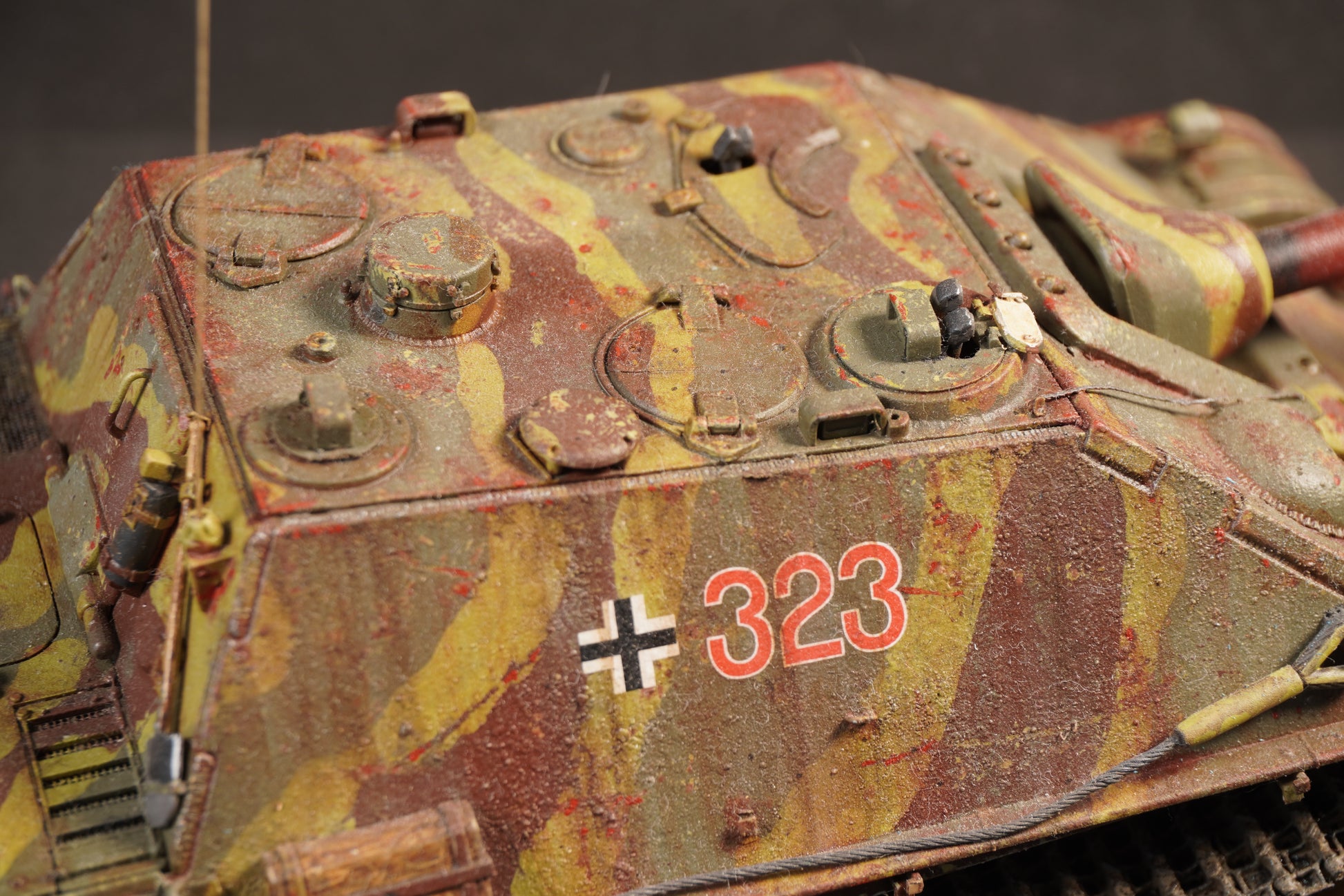 Jagdpanther G2 — cubierta motor
