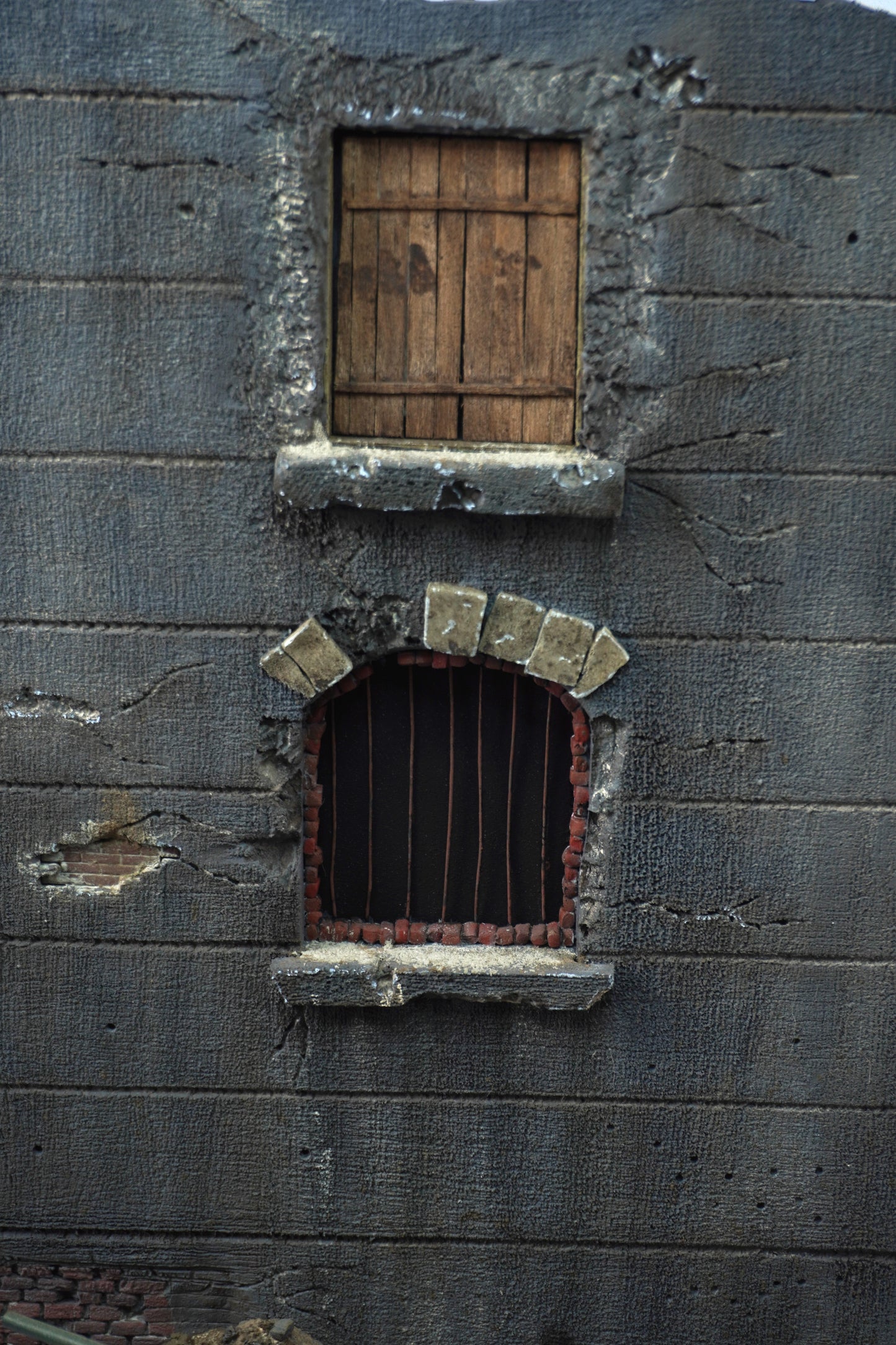 Diorama T-34/76 — detalle pared