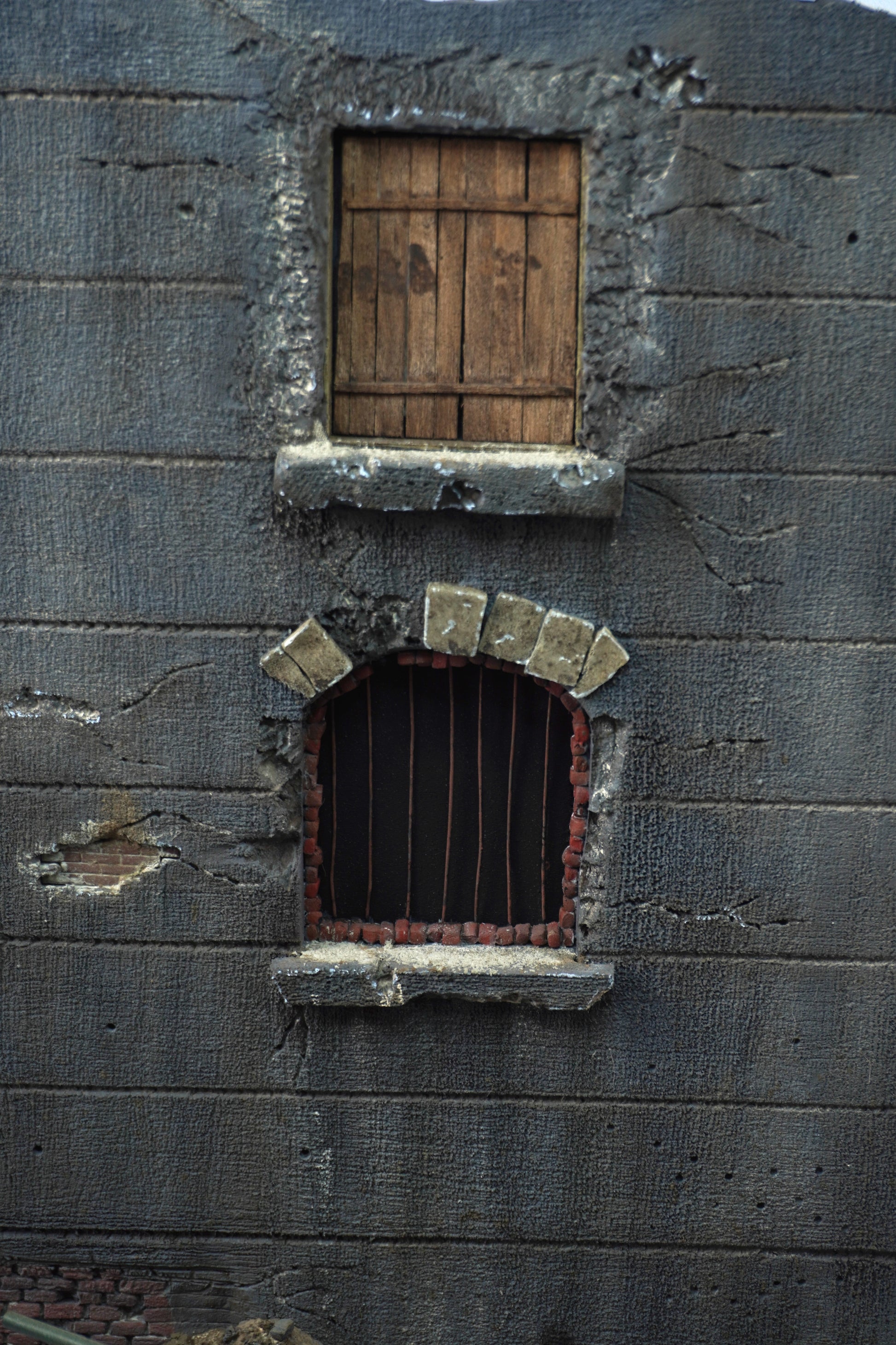 Diorama T-34/76 — detalle pared