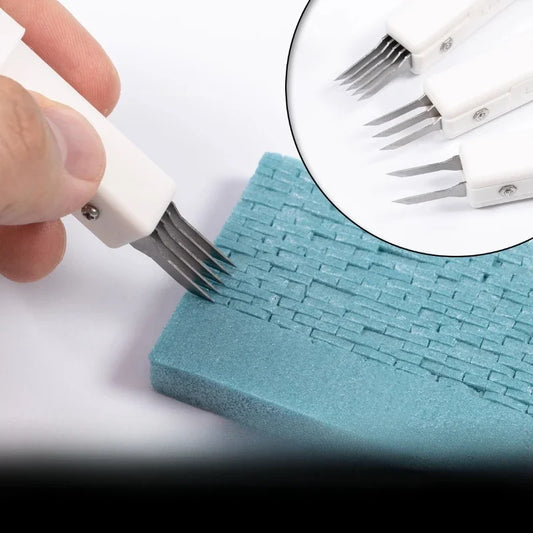 Herramienta para Texturizar Porexpan con Efecto Ladrillo – Modelismo y Dioramas